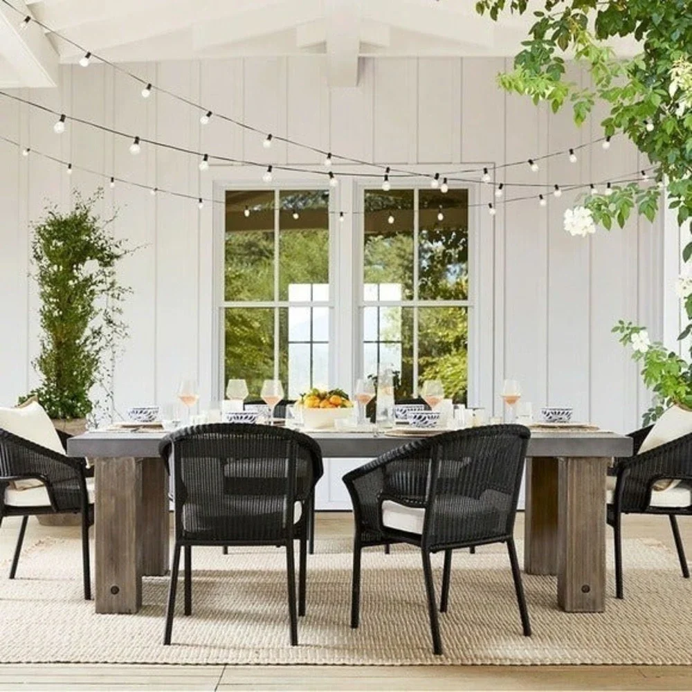 Pottery Barn Globe String Lights‎ 16.6 ft Patio Outdoor Indoor NIB